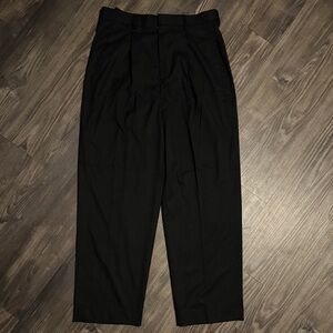 Topman Wide Leg Black Trousers